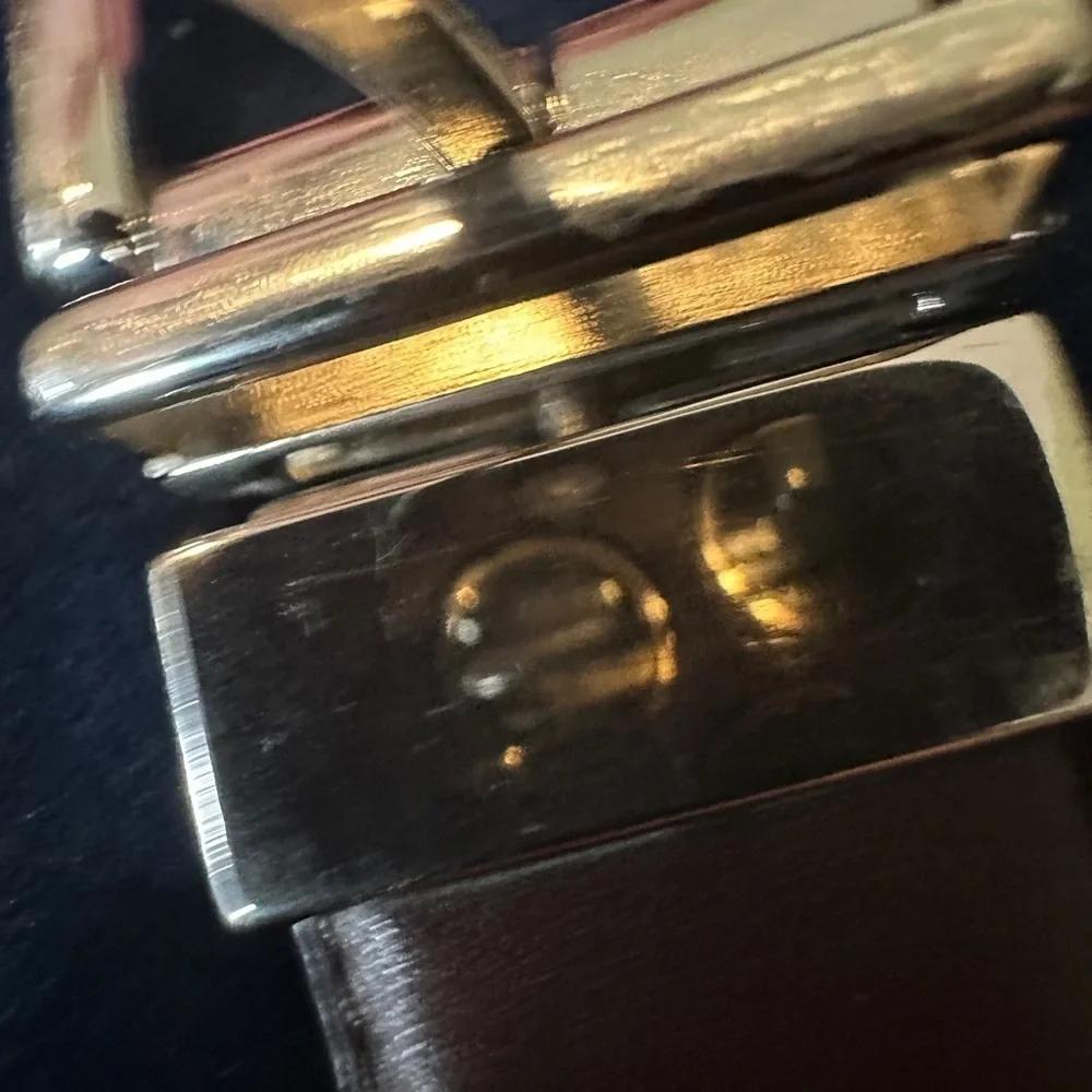 Cole Haan reversible belt. Size 42 silver buckle. Brown & dark brown